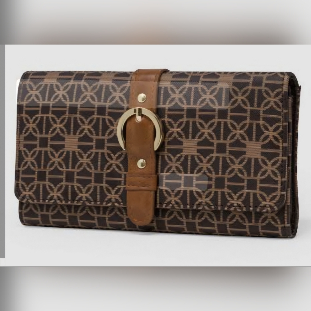 Time & Tru Trifold Clutch Women's Wallet- *NWOT